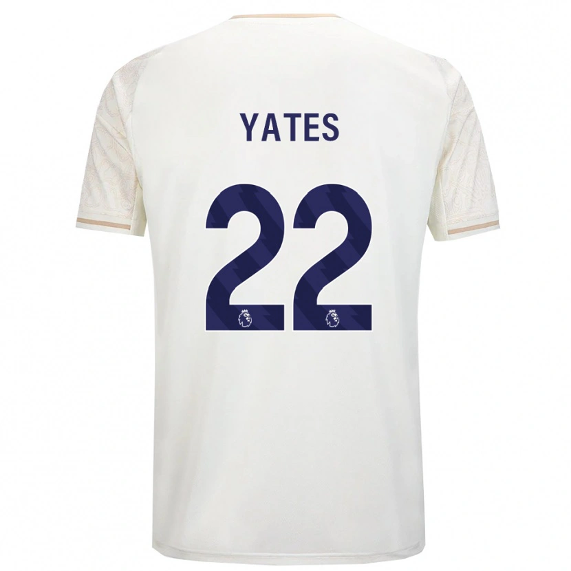 Danxen Niño Camiseta Ryan Yates #22 Blanco Roto Negro 2ª Equipación 2025/26 La Camisa