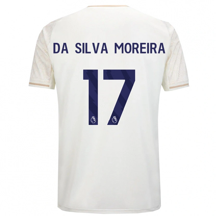 Danxen Niño Camiseta Eric Da Silva Moreira #17 Blanco Roto Negro 2ª Equipación 2025/26 La Camisa