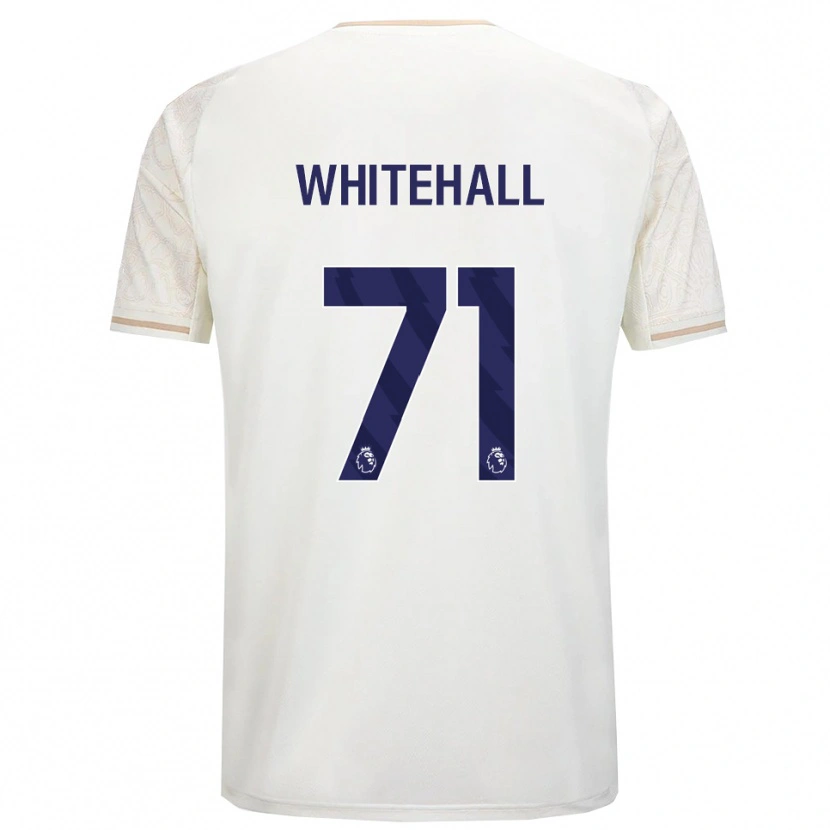 Danxen Niño Camiseta Archie Whitehall #71 Blanco Roto Negro 2ª Equipación 2025/26 La Camisa