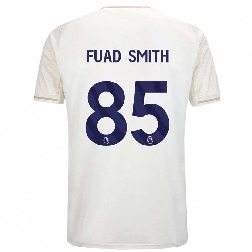 Danxen Niño Camiseta Fuad Smith #85 Blanco Roto Negro 2ª Equipación 2025/26 La Camisa