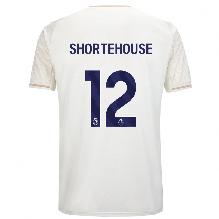 Danxen Niño Camiseta Michael Shortehouse #12 Blanco Roto Negro 2ª Equipación 2025/26 La Camisa