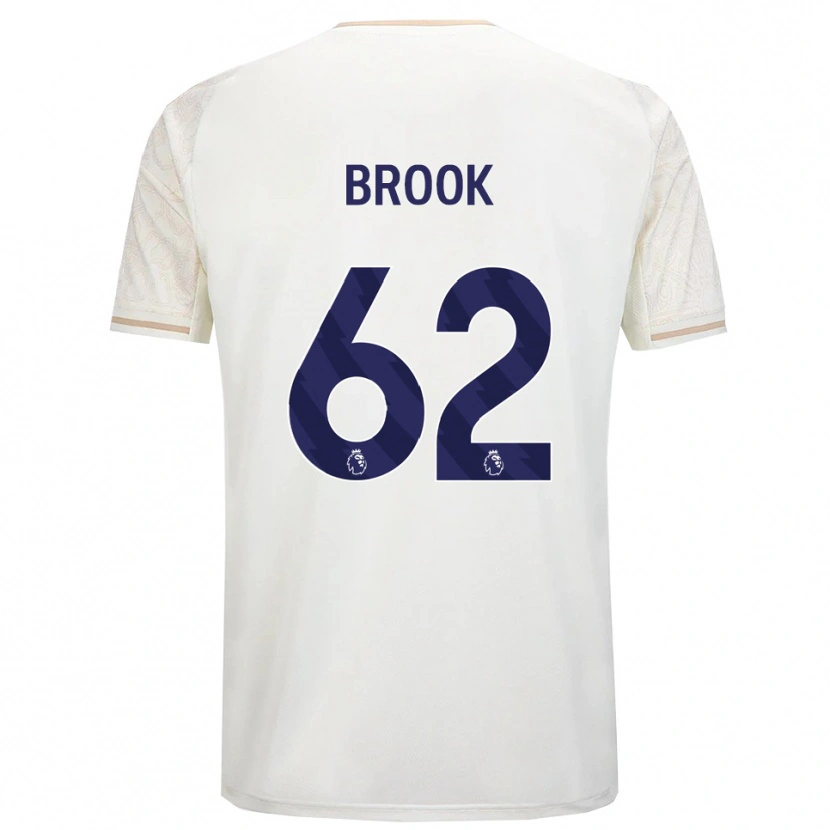 Danxen Niño Camiseta Will Brook #62 Blanco Roto Negro 2ª Equipación 2025/26 La Camisa