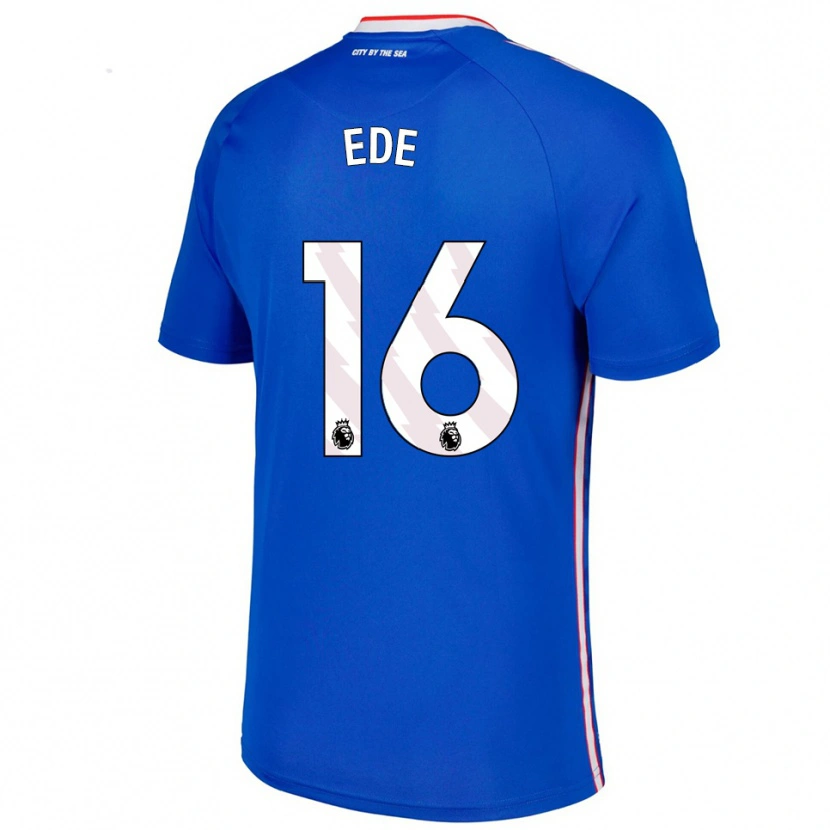 Danxen Niño Camiseta Grace Ede #16 Azul Blanco 2ª Equipación 2025/26 La Camisa