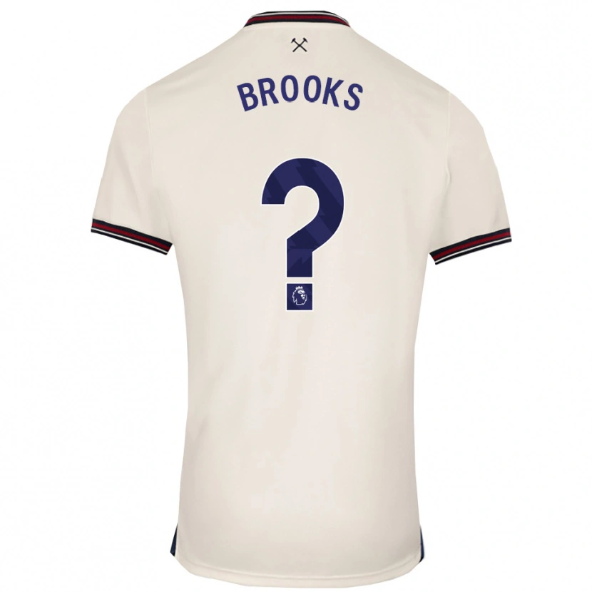 Danxen Niño Camiseta Connor Brooks #0 Blanco Roto 2ª Equipación 2025/26 La Camisa