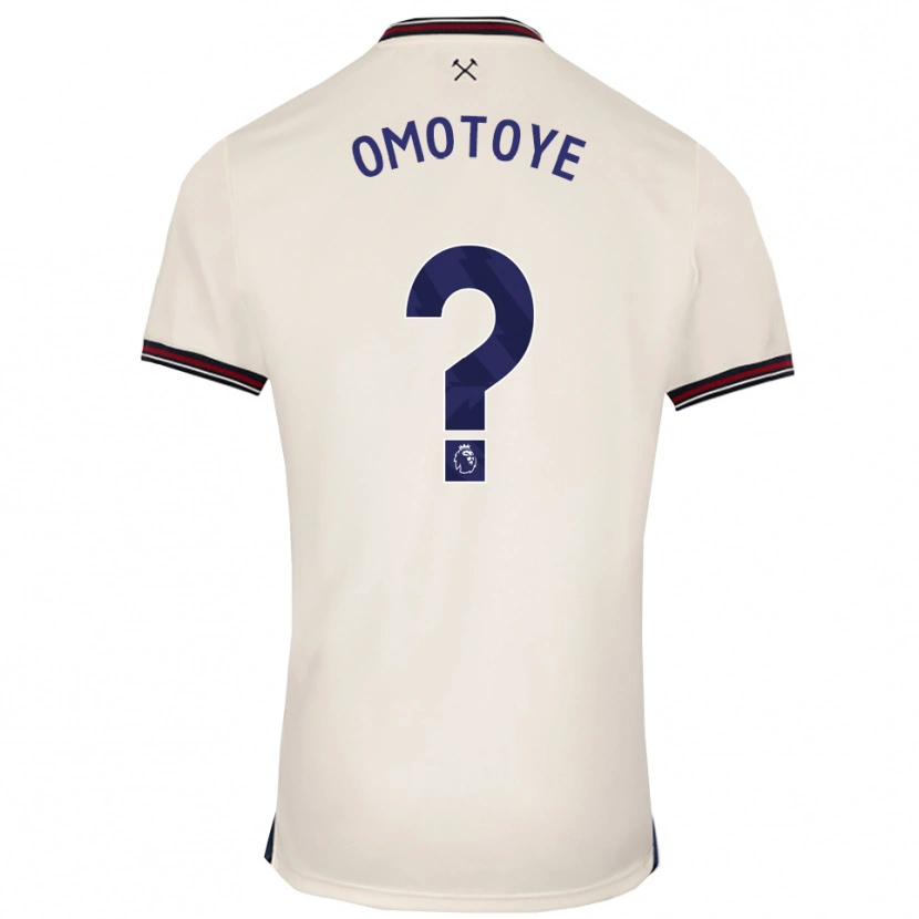 Danxen Niño Camiseta Tyrone Omotoye #0 Blanco Roto 2ª Equipación 2025/26 La Camisa