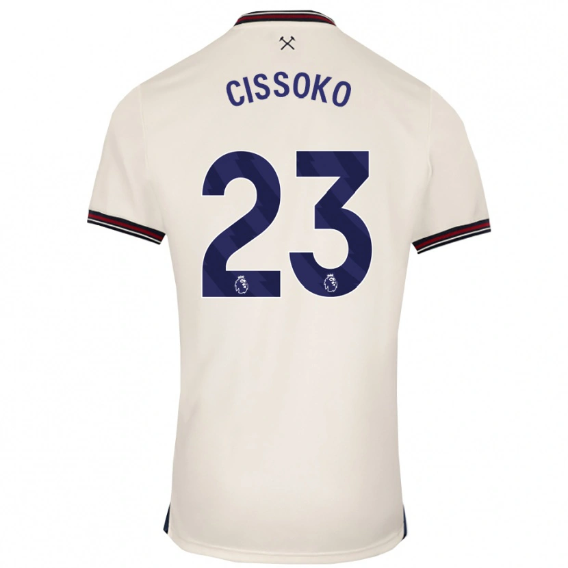 Danxen Niño Camiseta Hawa Cissoko #23 Blanco Roto 2ª Equipación 2025/26 La Camisa