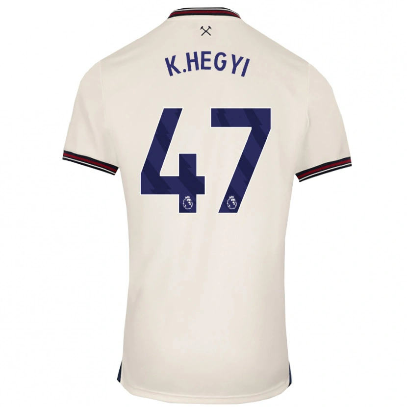 Danxen Niño Camiseta Krisztian Hegyi #47 Blanco Roto 2ª Equipación 2025/26 La Camisa