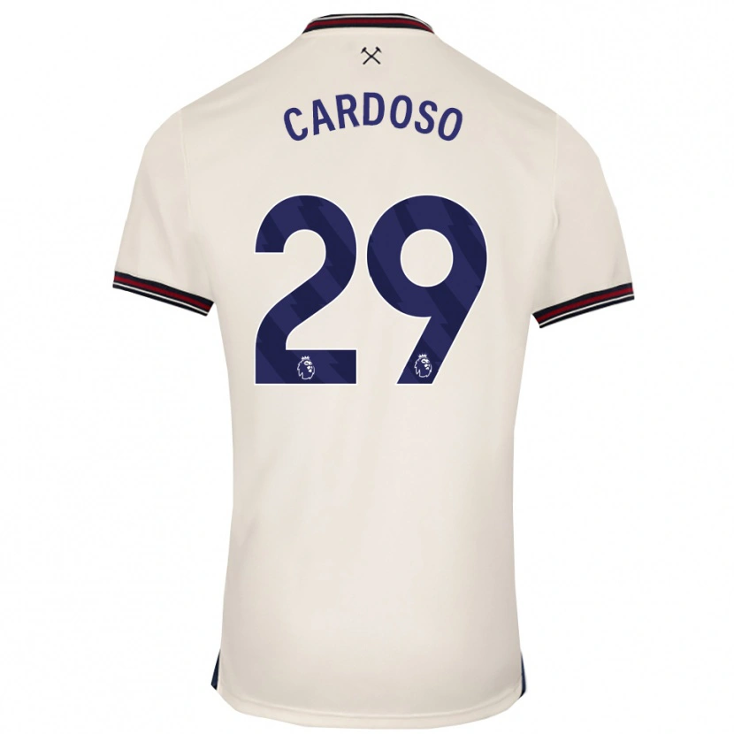 Danxen Niño Camiseta Goncalo Cardoso #29 Blanco Roto 2ª Equipación 2025/26 La Camisa