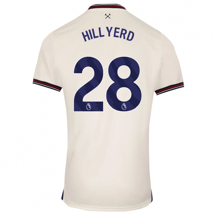 Danxen Niño Camiseta Sophie Hillyerd #28 Blanco Roto 2ª Equipación 2025/26 La Camisa