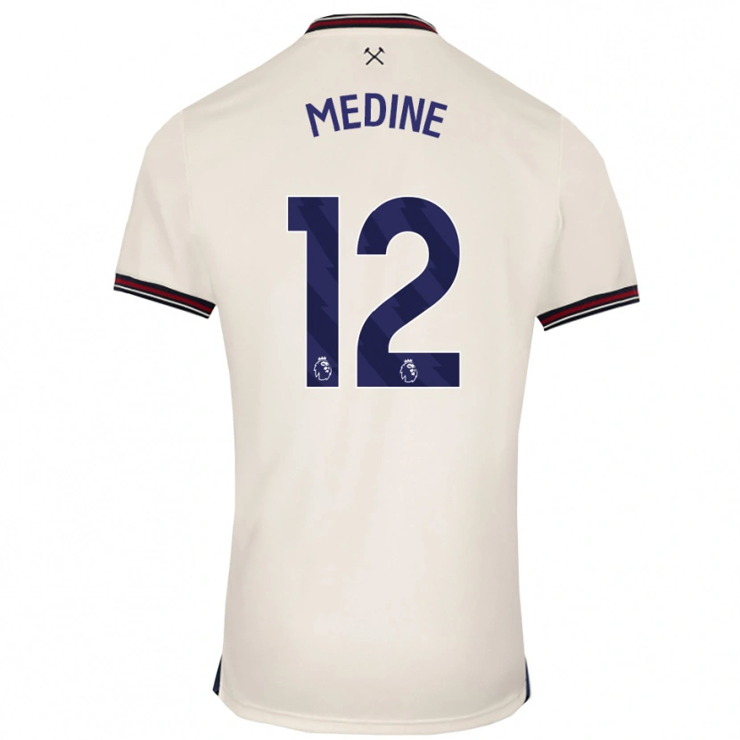 Danxen Niño Camiseta Jethro Medine #12 Blanco Roto 2ª Equipación 2025/26 La Camisa