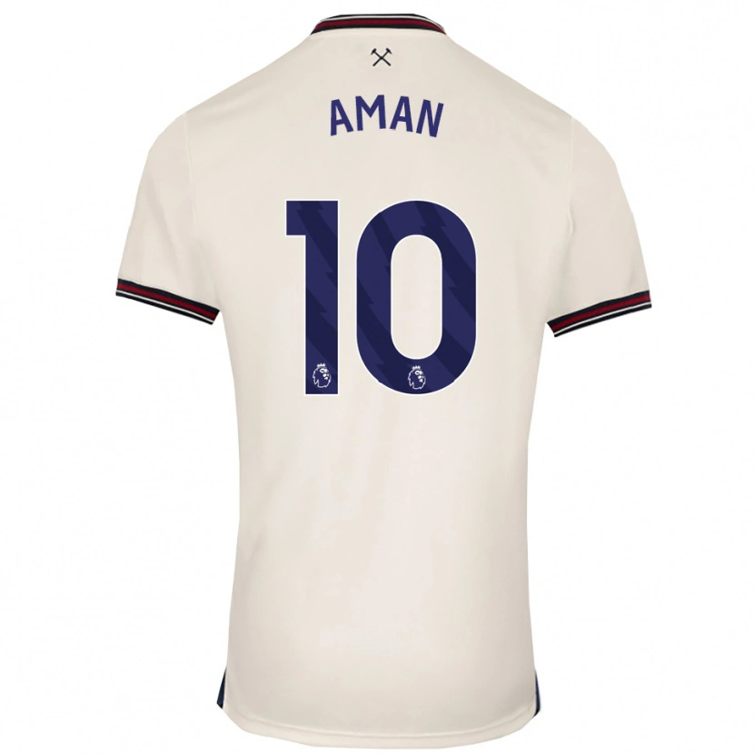 Danxen Niño Camiseta Abdulkareem Aman #10 Blanco Roto 2ª Equipación 2025/26 La Camisa