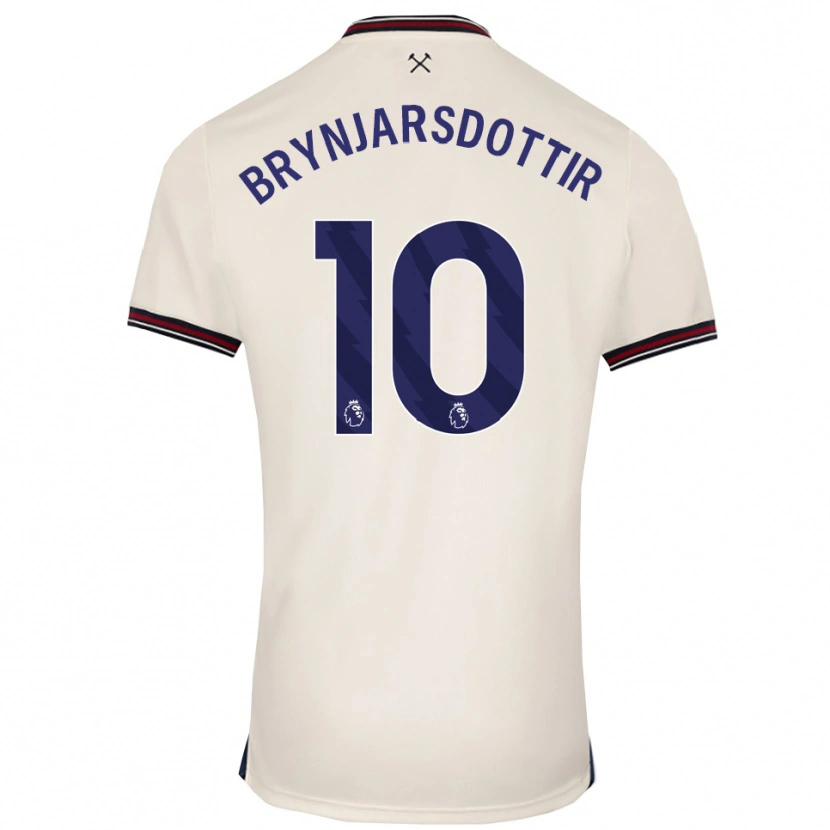 Danxen Niño Camiseta Dagný Brynjarsdóttir #10 Blanco Roto 2ª Equipación 2025/26 La Camisa