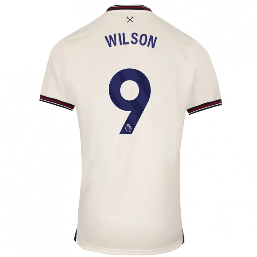 Danxen Niño Camiseta Callum Wilson #9 Blanco Roto 2ª Equipación 2025/26 La Camisa