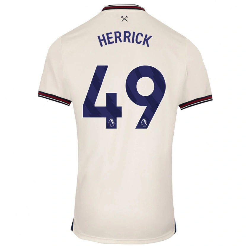 Danxen Niño Camiseta Finlay Herrick #49 Blanco Roto 2ª Equipación 2025/26 La Camisa