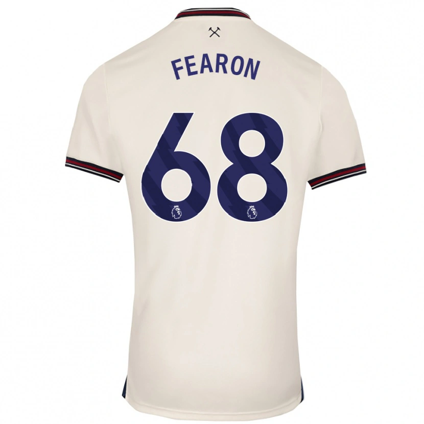 Danxen Niño Camiseta Preston Fearon #68 Blanco Roto 2ª Equipación 2025/26 La Camisa