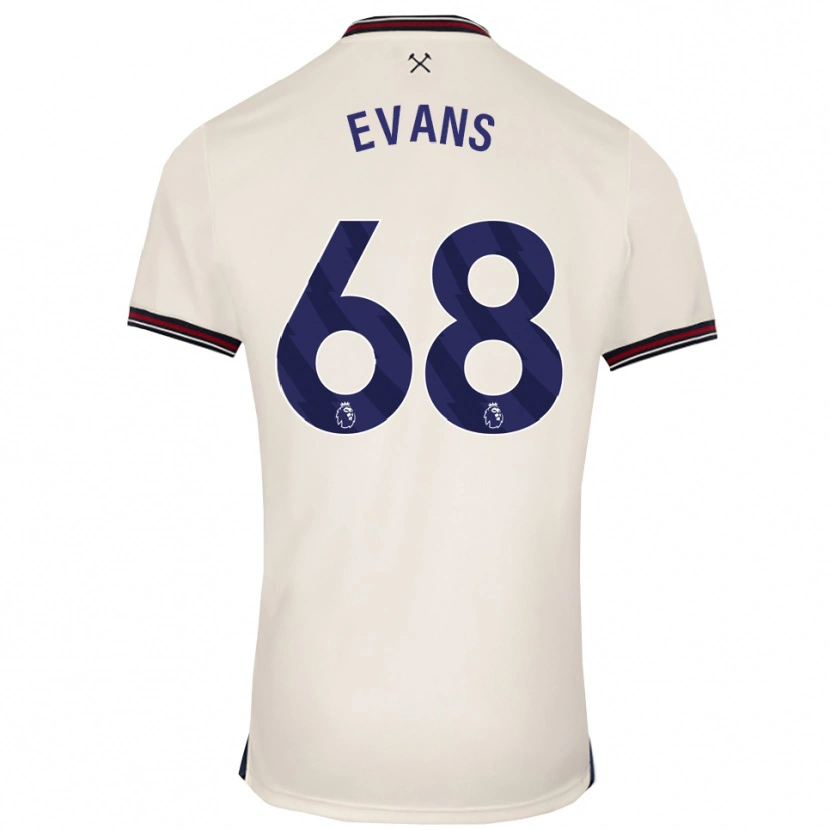 Danxen Niño Camiseta Isaac Evans #68 Blanco Roto 2ª Equipación 2025/26 La Camisa