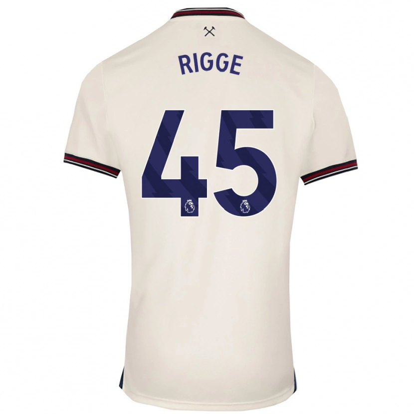 Danxen Niño Camiseta Daniel Rigge #45 Blanco Roto 2ª Equipación 2025/26 La Camisa