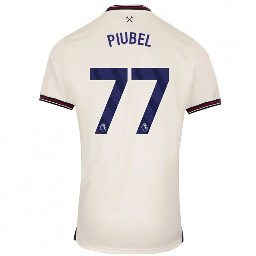 Danxen Niño Camiseta Seraina Piubel #77 Blanco Roto 2ª Equipación 2025/26 La Camisa