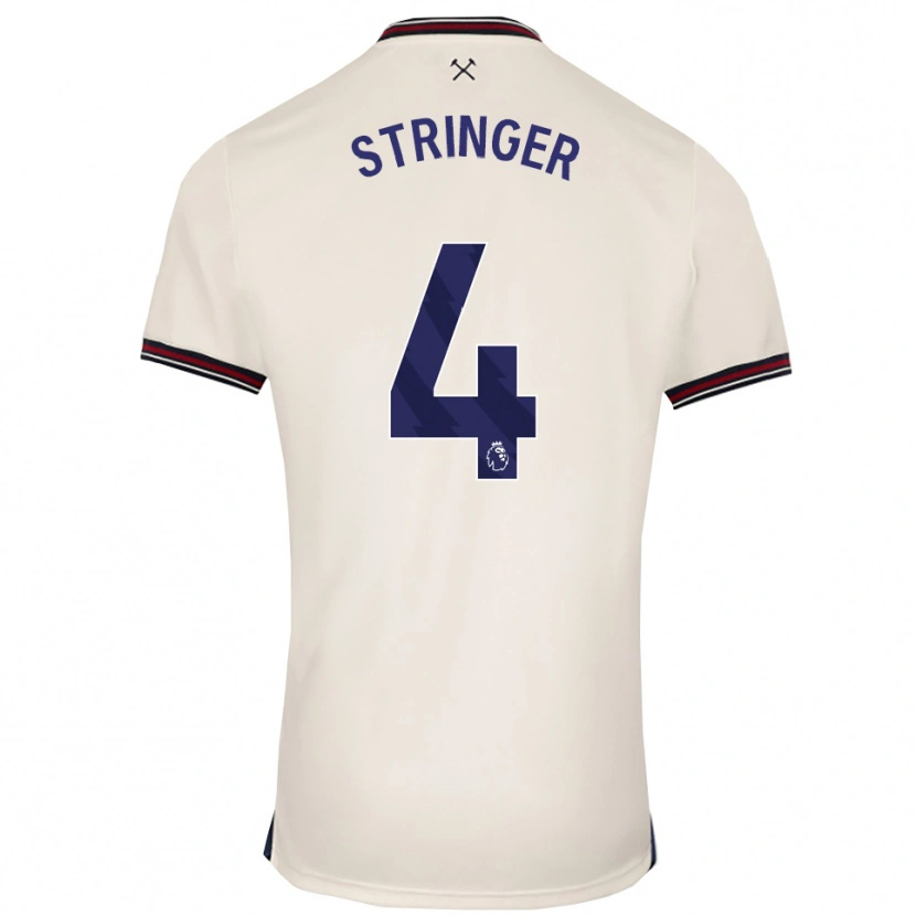 Danxen Niño Camiseta Abbey Leigh Stringer #4 Blanco Roto 2ª Equipación 2025/26 La Camisa