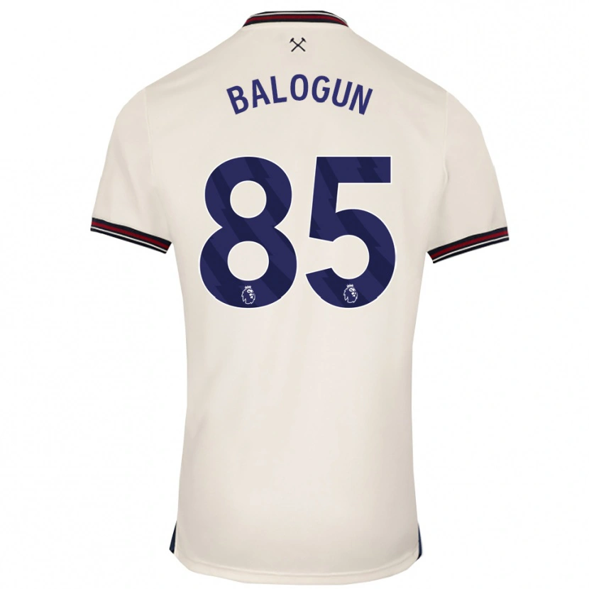 Danxen Niño Camiseta Majid Balogun #85 Blanco Roto 2ª Equipación 2025/26 La Camisa