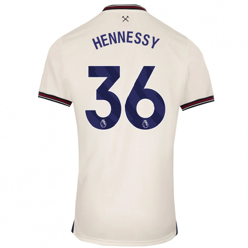 Danxen Niño Camiseta Alexandra Hennessy #36 Blanco Roto 2ª Equipación 2025/26 La Camisa