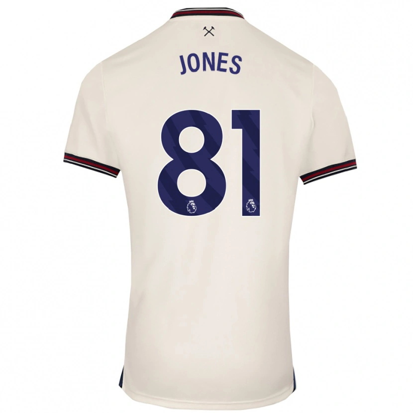 Danxen Niño Camiseta Liam Jones #81 Blanco Roto 2ª Equipación 2025/26 La Camisa