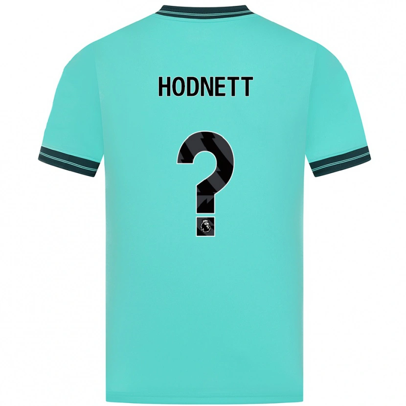 Danxen Niño Camiseta Jack Hodnett #0 Celeste Verde 2ª Equipación 2025/26 La Camisa