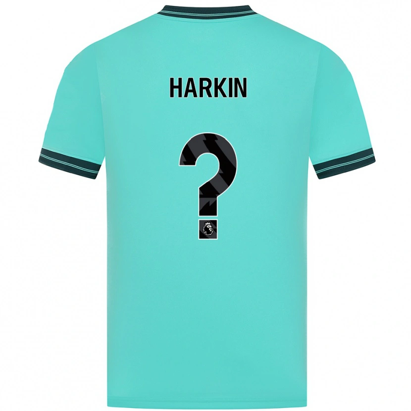 Danxen Niño Camiseta Lee Harkin #0 Celeste Verde 2ª Equipación 2025/26 La Camisa