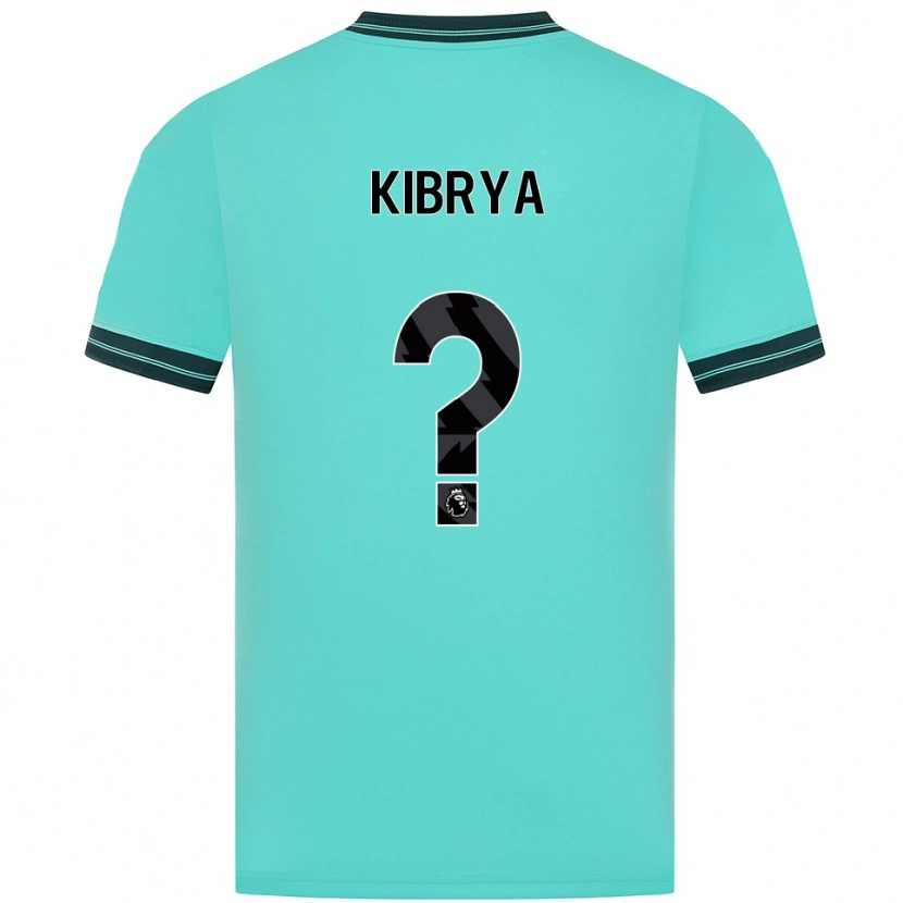 Danxen Niño Camiseta Lucas Kibrya #0 Celeste Verde 2ª Equipación 2025/26 La Camisa