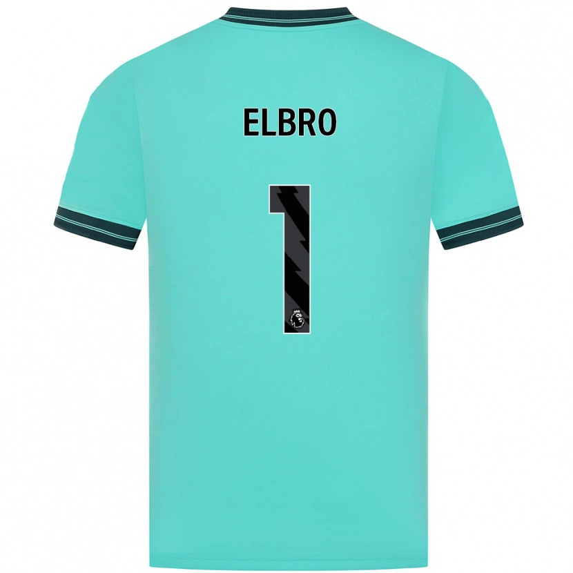 Danxen Niño Camiseta Maddie Elbro #1 Celeste Verde 2ª Equipación 2025/26 La Camisa