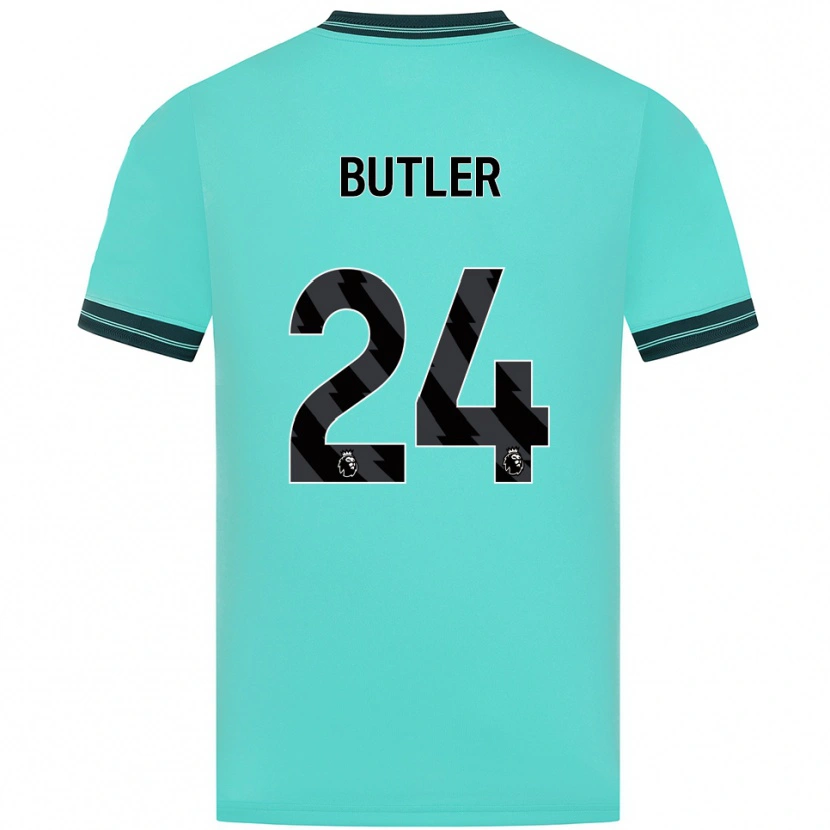 Danxen Niño Camiseta Elli Butler #24 Celeste Verde 2ª Equipación 2025/26 La Camisa