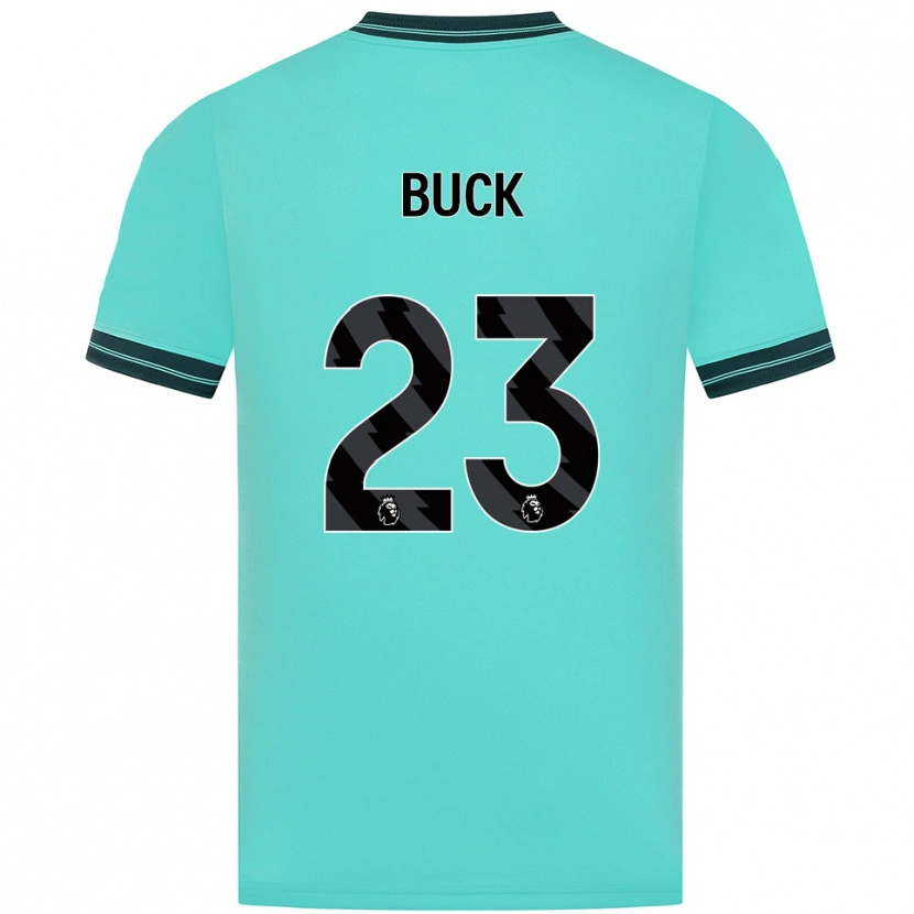 Danxen Niño Camiseta Alex Buck #23 Celeste Verde 2ª Equipación 2025/26 La Camisa