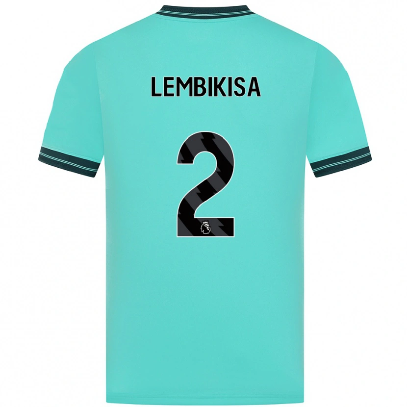 Danxen Niño Camiseta Dexter Lembikisa #2 Celeste Verde 2ª Equipación 2025/26 La Camisa