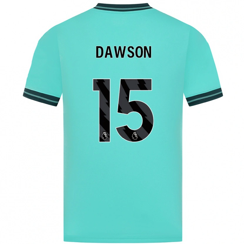 Danxen Niño Camiseta Craig Dawson #15 Celeste Verde 2ª Equipación 2025/26 La Camisa