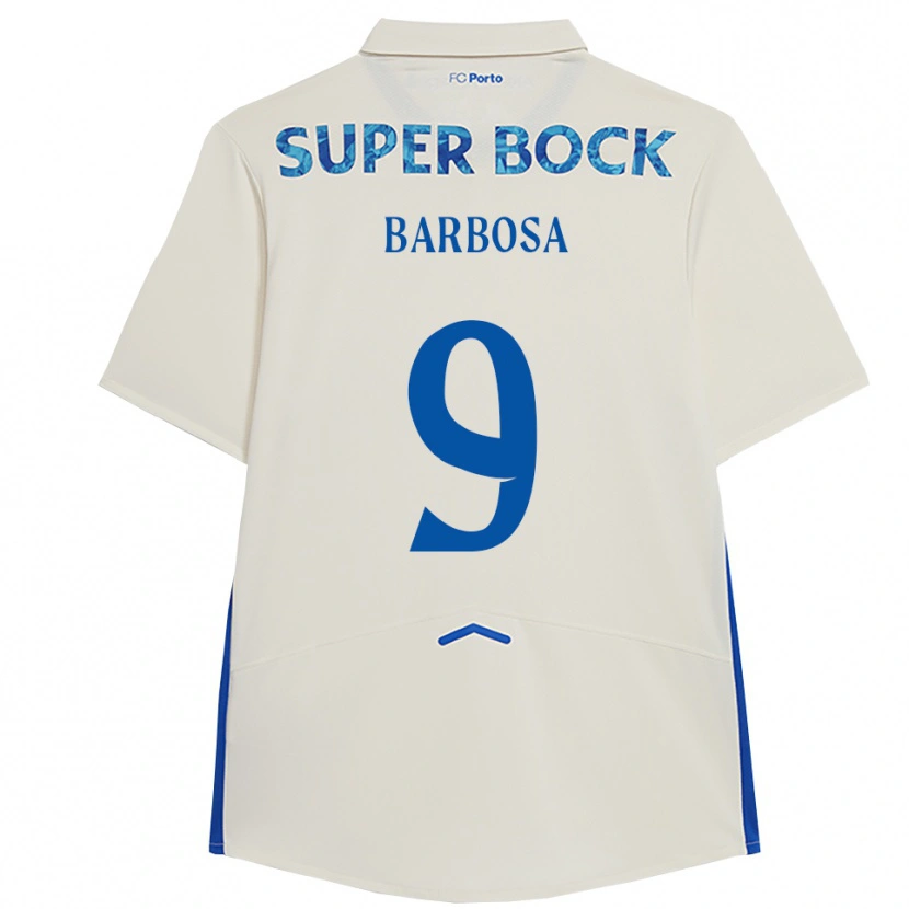 Danxen Niño Camiseta Rodrigo Barbosa #9 Blanco Azul Equipación Tercera 2025/26 La Camisa
