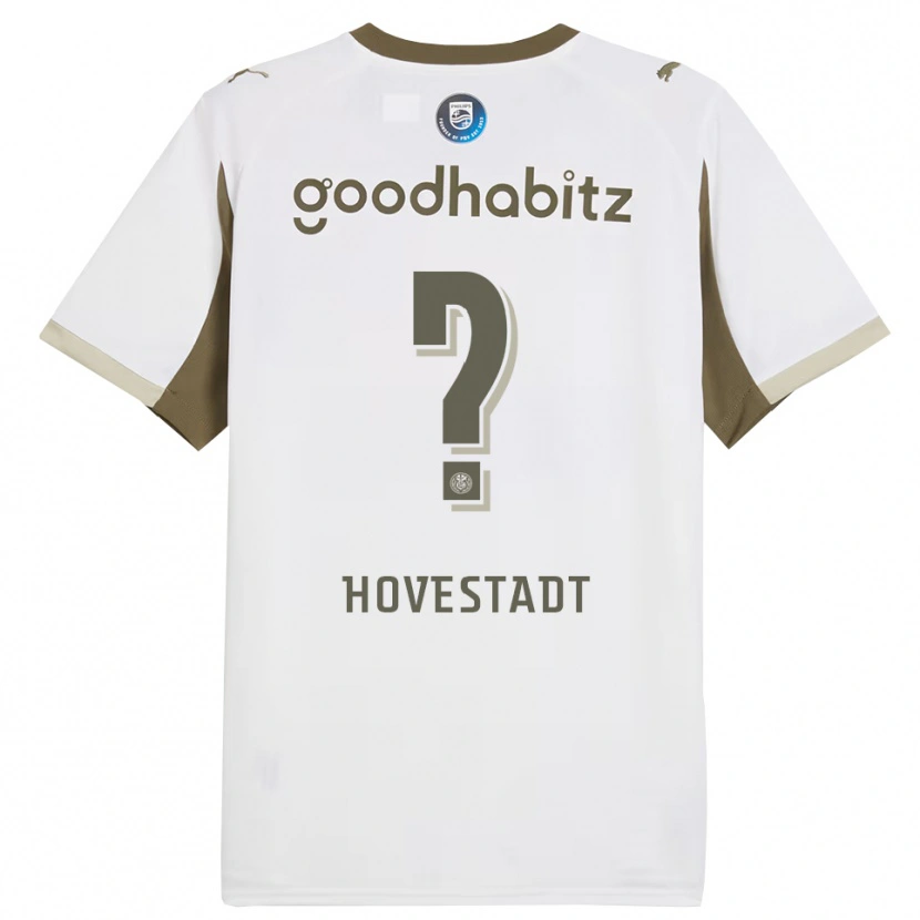 Danxen Niño Camiseta Mike Hovestadt #0 Blanco Gris Equipación Tercera 2025/26 La Camisa