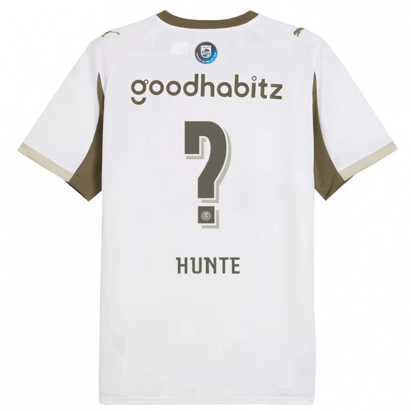 Danxen Niño Camiseta Jerayno Hunte #0 Blanco Gris Equipación Tercera 2025/26 La Camisa