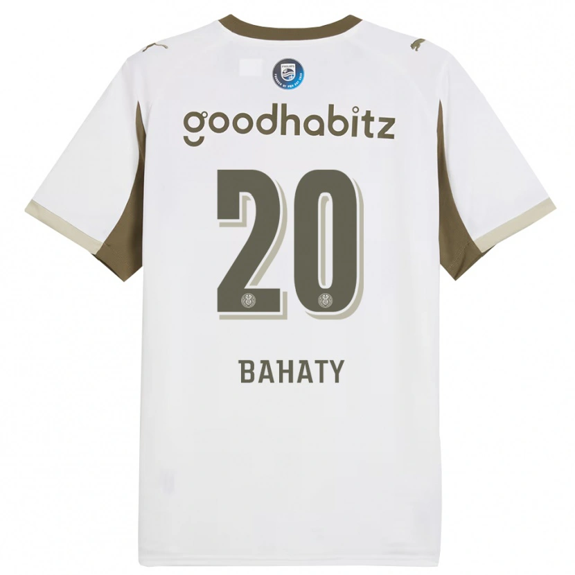 Danxen Niño Camiseta Manuel Bahaty #20 Blanco Gris Equipación Tercera 2025/26 La Camisa