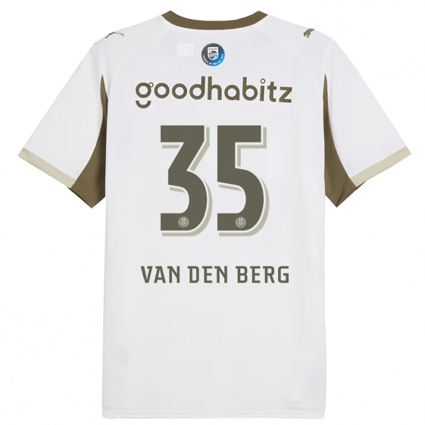Danxen Niño Camiseta Joel Van Den Berg #35 Blanco Gris Equipación Tercera 2025/26 La Camisa