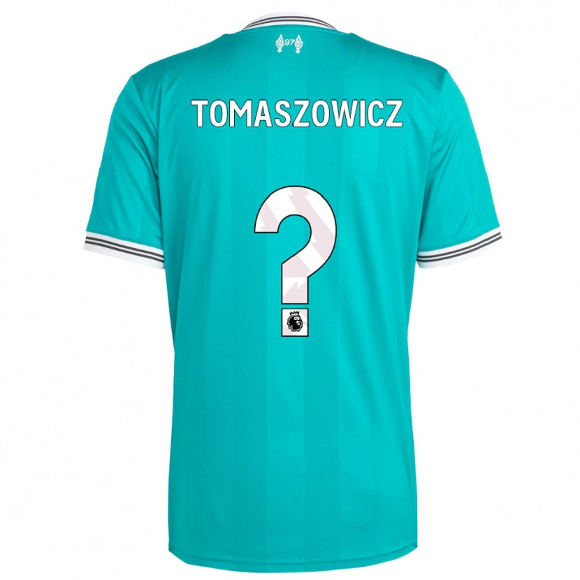 Danxen Niño Camiseta Aiden Tomaszowicz #0 Verde Blanco Equipación Tercera 2025/26 La Camisa