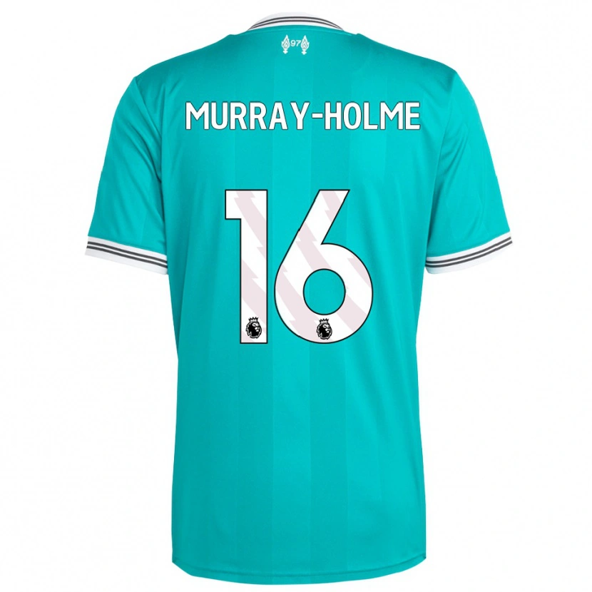 Danxen Niño Camiseta Hadyn Murray-Holme #16 Verde Blanco Equipación Tercera 2025/26 La Camisa