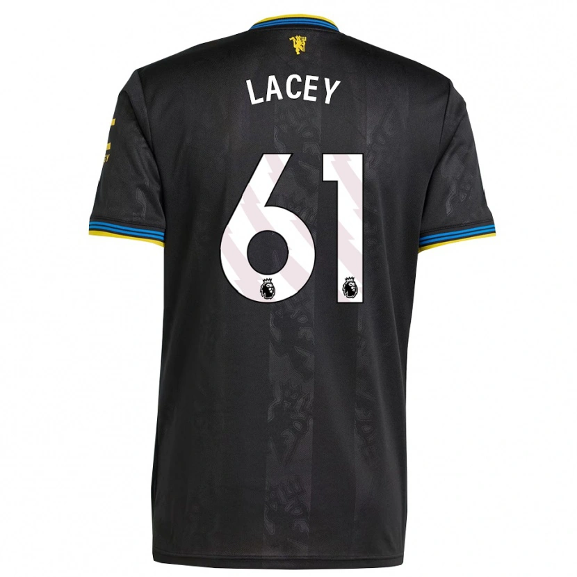Danxen Niño Camiseta Shea Lacey #61 Negro Amarillo Azul Equipación Tercera 2025/26 La Camisa
