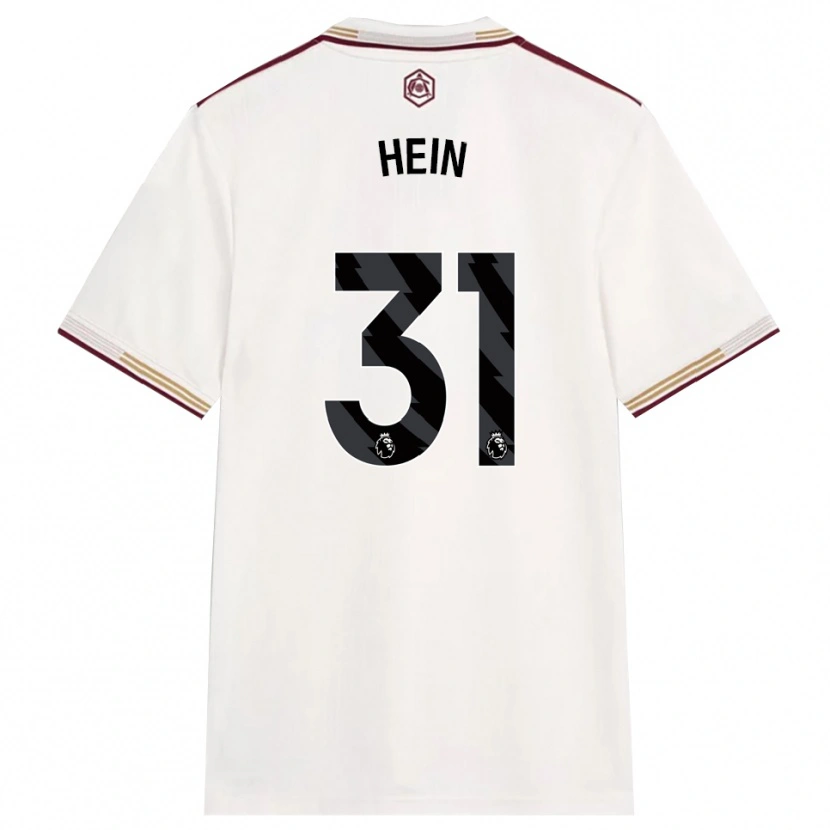 Danxen Niño Camiseta Karl Hein #31 Blanco Roto Borgoña Equipación Tercera 2025/26 La Camisa