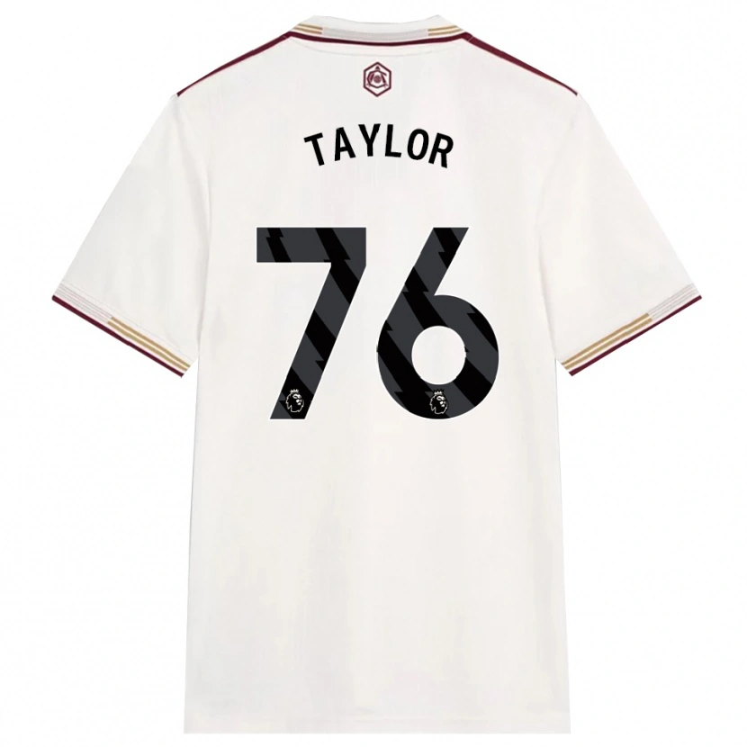 Danxen Niño Camiseta Kido Taylor Hart #76 Blanco Roto Borgoña Equipación Tercera 2025/26 La Camisa