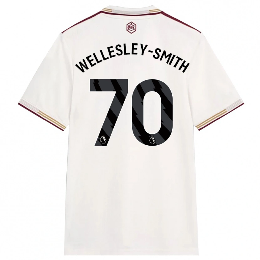 Danxen Niño Camiseta Cecily Wellesley-Smith #70 Blanco Roto Borgoña Equipación Tercera 2025/26 La Camisa