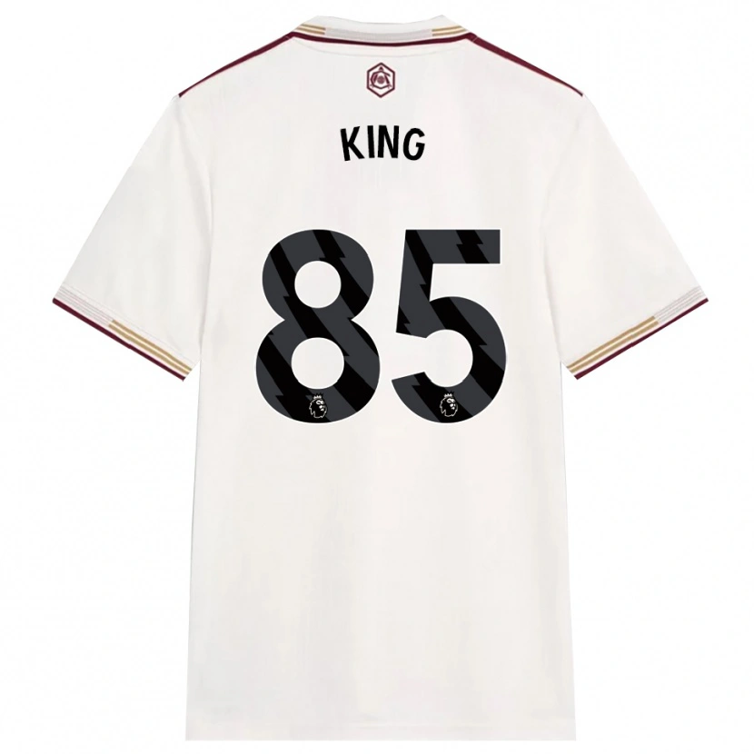 Danxen Niño Camiseta Josiah King #85 Blanco Roto Borgoña Equipación Tercera 2025/26 La Camisa