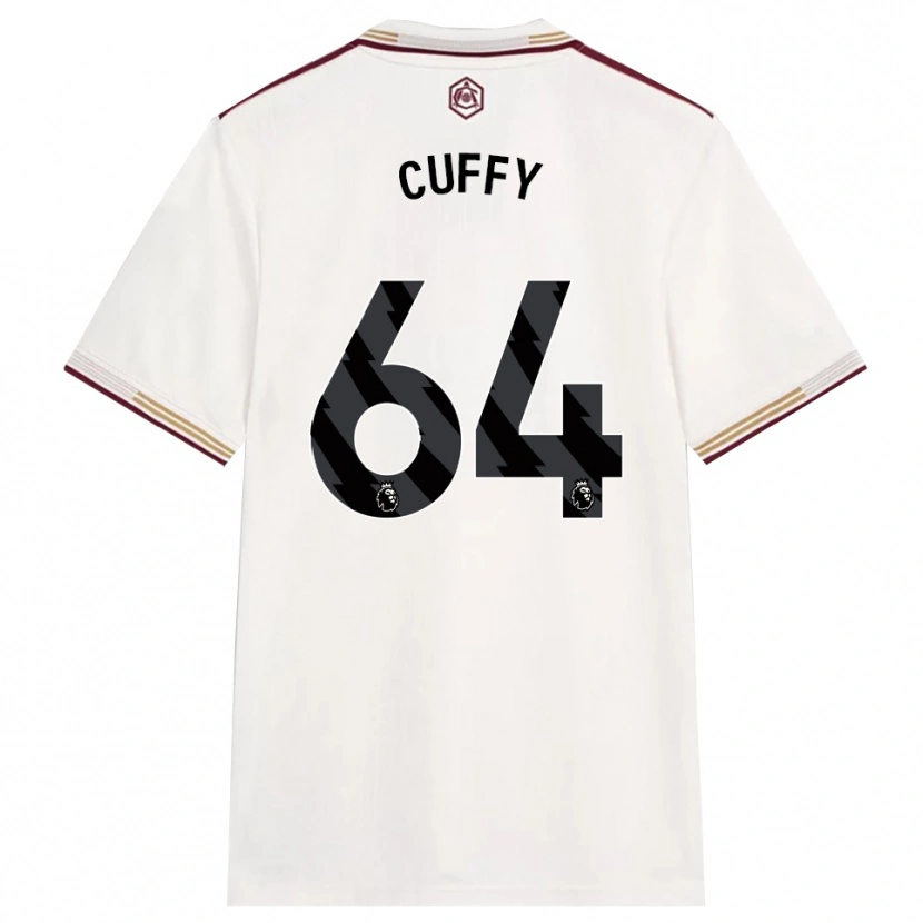 Danxen Niño Camiseta Brooke Norton Cuffy #64 Blanco Roto Borgoña Equipación Tercera 2025/26 La Camisa