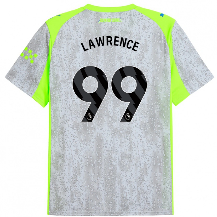 Danxen Niño Camiseta Emilio Lawrence #99 Gris Amarillo Equipación Tercera 2025/26 La Camisa