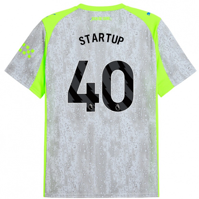 Danxen Niño Camiseta Katie Startup #40 Gris Amarillo Equipación Tercera 2025/26 La Camisa