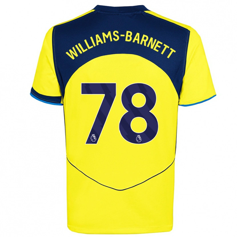 Danxen Niño Camiseta Lucá Williams-Barnett #78 Amarillo Marino Equipación Tercera 2025/26 La Camisa